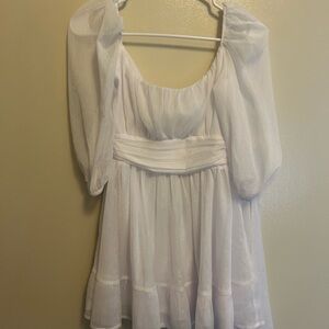 Lucy in the Sky, white shimmery dress (never worn)